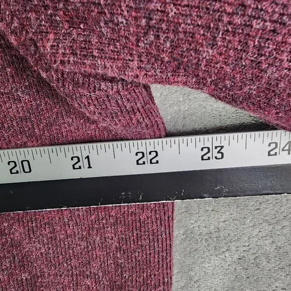 Mens Burgundy Tasso Elba Sweater 1/4 Zip 100% Cotton Long Sleeve Size XL - Picture 8 of 10